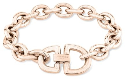 LIEBESKIND BERLIN Damen Schmuck - D-Link Kette, Armband und Ohrringe aus Edelstahl – Moderner Statement Schmuck