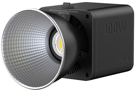 ULANZI ML100RGB 100W Portable LED Video Light Full RGB, with DC Adapter, Built-in 88.8 Wh Battery, Adjustable Color Temperature, Studio Light 2700K-6500K for Video, Selfie, Photography