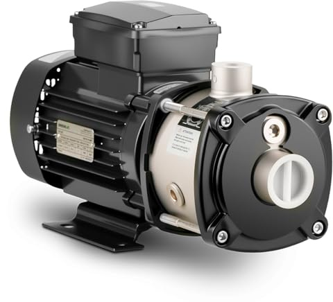 GREENCUT BA750C Bomba de Agua 750W ideal para Aguas Claras, con Caudal Máximo de 67L/min, Altura de Bombeo de 54m, con Carcasa de Acero Inoxidable, Silenciosa, Fácil Instalación