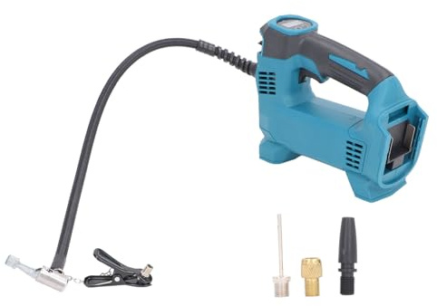 Respicefinem Compressore d'aria ricaricabile per gonfiaggio pneumatici con batteria agli ioni di litio e display LCD per auto SUV bici moto ATV