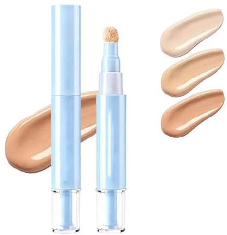 Correctors y Base de Doble Efecto, Lápiz 2 en 1 de Base Líquida y Correctors de Ojos, Larga Duración 24H, Cubre Marcas de Acné y Manchas, Crema Iluminadora de Larga Duración (#03)