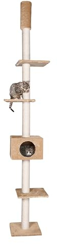 Karlie 34700 Kratzbaum Cometa mit Deckenspanner L: 35 cm B: 35 cm H: 263 cm beige