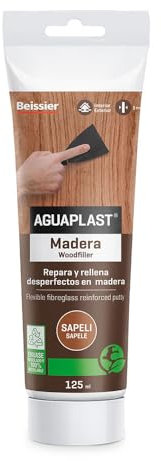AGUAPLAST - Masilla Reparar Madera Sapeli Aguaplast 125Ml