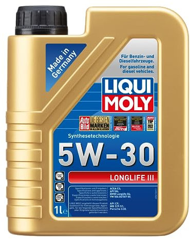 LIQUI MOLY Longlife III 5W-30 | 1 L | Synthesetechnologie Motoröl | Art.-Nr.: 20646, farblos