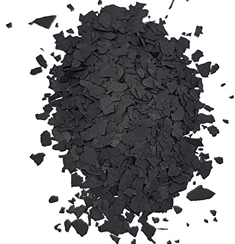 WO-WE Farbchips für Epoxidharz Bodenbeschichtung Bodenfarbe Colorchips Schwarz - 3Kg