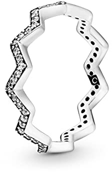 PANDORA Damen-Motivring 925 Sterlingsilber mit Ringgröße 52 (16.6) 197751CZ-52