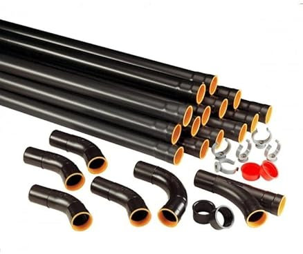 Conduits Aspiration centralisée - Kit réseau clipsable Ø 44 mm pour 1 prise - 11071030 ALDES - 11071030