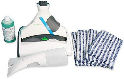 Vorwerk SP 530 Saugwischer Wischsauger Hartbodenreiniger Nassreiniger Komplettset Vorführgerät mit 4 Reinigungstüchern, Dosierflasche und Reinigungskonzentrat - 2 Jahre Garantie