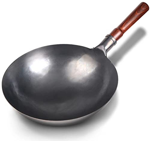 BAILR Resistente a Rayones Sarten, Multifunción y Antiadherente Wok Sartenes, Fácil De Usar Wok Chino Apta para Cocina De Inducción y Gas Natural (A 30cm)