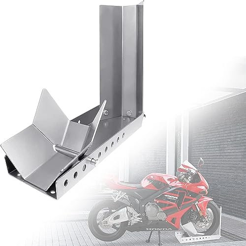 YUENFONG 1x Rail D'aide Au Chargement Moto Bascule Support De Moto Pince De Roue Avant Pour Remorque Support De Transport De Roue Avant