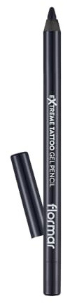 Flormar Extreme Tattoo Gel Pencil - Tattoo Effekt Eyeliner – Intensiv Pigmentierter Glitter Eyeliner Stift – Gel-Eyeliner Wasserfest für Augen Make-up – 004 Intensiv Blau