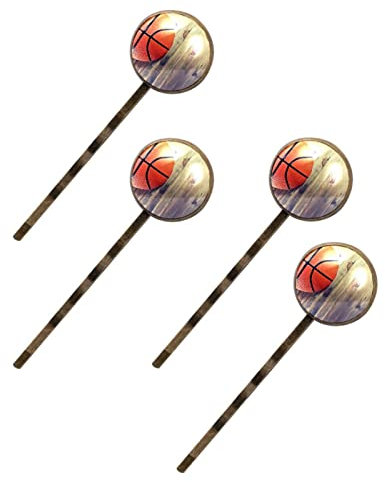 Glam Retro Basketball Ball Holz Haarschmuck Elegante Haarspangen Süße Handgemachte Bobby Pins
