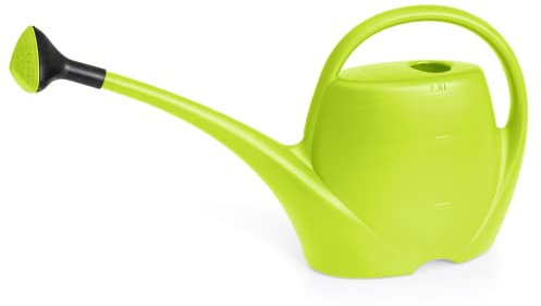 Annaffiatoio Piccolo per Piante 2,5 L - Innaffiatoio Spring Becco Lungo in Plastica - per Interni, Verde