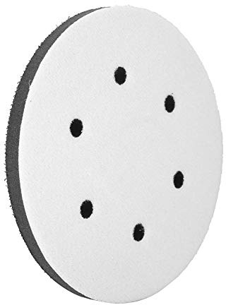 Soft Buffer Sponge Cushion Pad 150mm for Sanding Pads, Compatible with Pneumatic and Electric Machines, 6 Holes