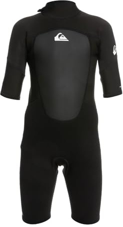 2023 Quiksilver Prologue Neoprenanzug für Jungen, kurzärmlig, Reißverschluss hinten, 2 mm, Schwarz