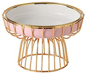 OQHAIR Bandeja de Frutas Phnom Penh Plato de Frutas Sala de Estar Hogar Plato de Frutas Mesa de Centro Plato de Dulces Plato Alto de Frutas Plato de refrescos Plato de refrigerios (Color: