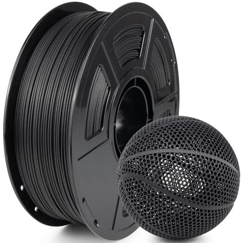 IEMAI PAHT CF Hochtemperatur Nylon Filament 1Kg, Nylon Kohlefaser 3D Druck Filament, Hohe Festigkeit,hohe Präzision, Filament Schwarz