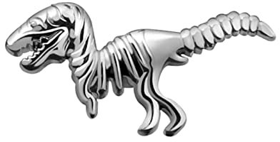 Jewellery Silberfarbene Dinosaurier-Broschen, Coole Punk-Metallnadeln, individuelle Abzeichen, Symbol, Modeschmuck, Denim-Rucksack, Anstecknadel, Geschenk für Jungen und Männer Jewellery