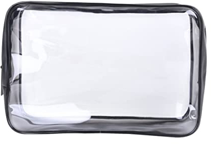 SAFIGLE Trousse De Toilette Portable Étanche 9.06X2.76X6.10 Pouces Sac De Maquillage Transparent Multifonction pour Voyage Cosmétiques Accessoires avec Fermeture Éclair