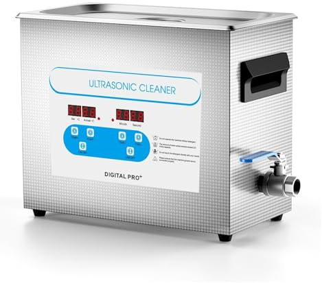 TIEOAXFT 6.5L Ultrasonic Cleaner Heated Ultra Cleaner With Timer 40kH Ultrasonic Cleaning Machine for Carburetor Engine Parts