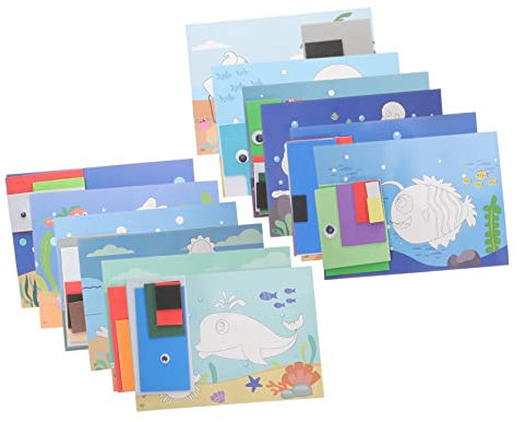 CHICAMPERA 12Stücke 3D Puzzle Aufkleber für Kinder Selbstgemacht Bastelset aus Eva Kreatives Spielzeug für 2-4 Puzzleaufkleber zur Kreativität und Eltern Kind Interaktion