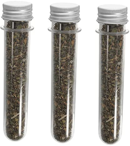 Toyvian 3pièces Herbe à Chat Naturelle pour Chat Et Chaton avec Bouteille De Rangement Transparente pour Et Nettoyer Les Dents