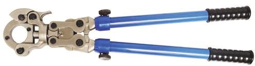 SOMATHERM FOR YOU - Mallette Pince à Sertir Manuelle Sans Mâchoire - Compatible Profils TH/H/V - Manches Télescopiques - Tête Rotative - Transport Pratique - Gris/Argent