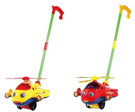 Zambuph Giocattoli da Passeggio da Spingere per Bambini, Divertenti esperienze di apprendimento, Giocattoli Passeggio durevoli e Stimolanti, emozionanti Avventure di Gioco, Giocattolo Tirare, Regalo