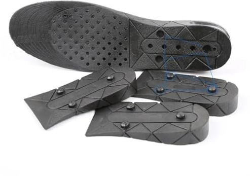 Semelles Rehaussantes Semelle intérieure augmentant la hauteur de 3 à 9cm, coussin levage réglable, coupe chaussure, insertion talon plus grand, coussinets pieds unisexes for femmes et hommes(5cm)