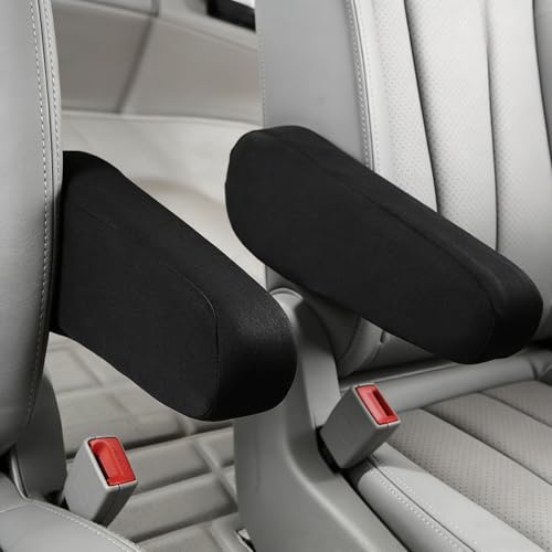 2 Stück Auto Armlehnenbezug,Elastischer Armlehnenschoner für Vordersitze | Kratzfester & Bequemer Auto Stuhlarmlehnenbezüge,Autositz-Armlehnen-Schonbezug-Schutz,Universell Schutzbezug für SUV,LKW,Van