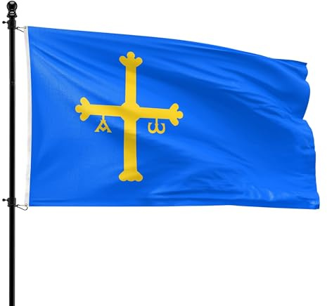 VlagDirect - Bandera asturiana - Bandera Asturias - 90 x 150 cm.