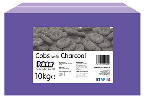 Pointer - Cobs With Charcoal for Dogs - Delicious Charcoal Dog Biscuits, Oven Baked with Added Vitamins, Popular Dog Treat, 10kg Box