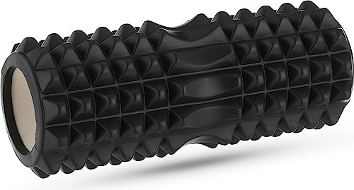 Gymtek Faszienrolle Wirbelsäule - Massagerolle EVA - Foam Roller zur Muskelentspannung - Fazienrolle Rücken Wirbelsäule - Schaumstoffrolle - Faszienrolle Nacken und Rückenrolle