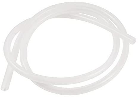 Sourcingmap Silicone Tube 6mm ID X 8mm OD 3.3ft Flexible Silicone Rubber Tubing Water Air Hose Pipe Translucent for Pump Transfer