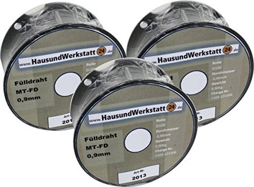 Fülldraht 3 Rollen x 0,9mm 0,9 Kg für Güde Rowi u.a.
