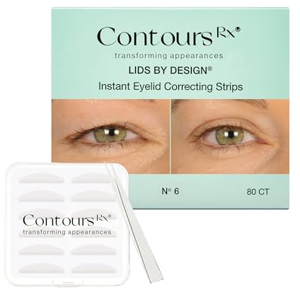 Contours Rx Lids by Design, Set di 80 strisce correttive per palpebre, per un lifting degli occhi di 6 mm