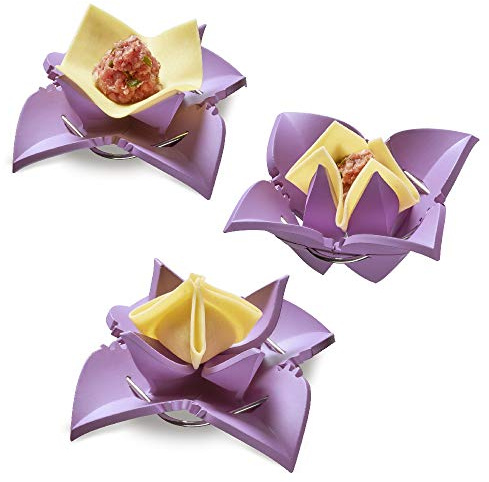 Betty Bossi Dumpling Maker de Le Ravioli Maker pour Les cuisiniers Amateurs et Professionnels, avec ce Moule à ravioles, créez des Amuse-bouches à Base de raviolis et Chaussons pour Vos apéritifs