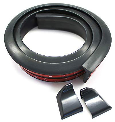 MODAUTO Alerón Trasero para Coche, Longitud 145cm, Ancho 40mm, Universal, Modelo F867ABK Negro