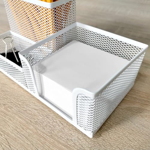 D.RECT Zettelklotz Notizklotz Ersatzpapier (für Zettelbox) | 85x85x40mm circa 350 blatt | Weiß