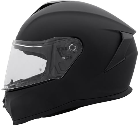 Zorax Falcon Matt Black XXL (63-64cm) Full Face Motorbike Helmet ECE 22.06 Approved