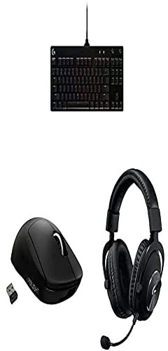 Logitech G PRO TKL Mechanical Keyboard and Wireless Gaming Mouse - with G PRO X LIGHTSPEED Wireless Gaming Headset