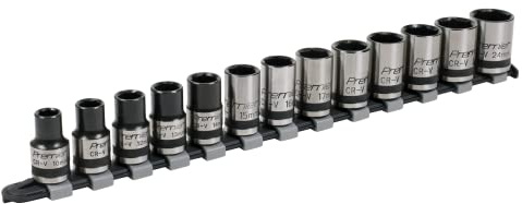 *10D* Sealey AK2742B 13pc 1/2 Sq Drive Lock-On™ Socket Set - Black Series