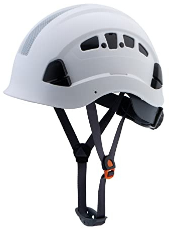 UNINOVA Hard Hats for Construction OSHA Safety Helmet 6 pt. Adjustable Suspension Cascos De Construccion ANSI Z89.1 Type I Class C Hardhats(S1 White)