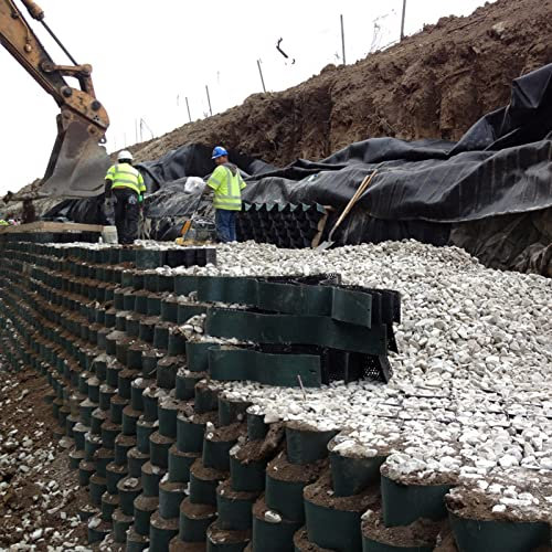 Stabilisateur Gravier Gazon Dalle Stabilisatrice Pavés Paysagers Perméables Pour Mur Géo/murs De Soutènement/contrôle De La Boue, Chemin De Gravier Sentiers Pédestres Stabilisation De Chemin Grille De