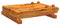 vidaXL Banco da Lavoro con Morsa 52x44x9,5 cm Legno Massello di Acacia