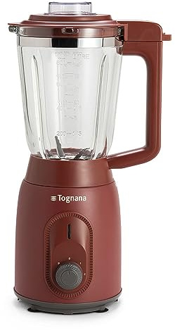 Tognana Iridea, Blender électrique en acier inoxydable-verre, rouge