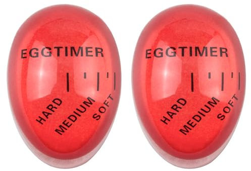 CENPEK 2 temporizadores de Huevos cocidos Que cambian de Color para Desayuno, Cocina, Cocina