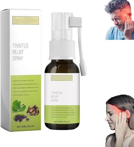Brianelle Auridrip Tinnitus Relief Spray,Tinnitus Relief for Ringing Ears,Echo Ease Tinnitus Inhaler,Earwax Cleaning Care Spray,Tinniease Ear Soothing Agent,Relieve Ear Discomfort (1 Pcs)