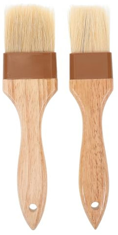 CATIEBYE 2stücke Backpinsel Für BBQ Und Grillen Tragbar Saucenpinsel Zum Begießen Grillpinsel Aus Lebensmittelfaser Geeignet Für Kochen Steakbraten Und Backen