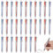 30 Stück Mehrfarbiger Kugelschreiber, 6-in-1 Kugelschreiber Mehrfarbig, 6 Farben 14cm einziehbare Kugelschreiber, Retractable Mehrfarbige Stifte für Büro, Schulbedarf, Studenten, Kinder, Geschenk